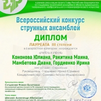 Всероссийский конкурс струнных ансамблей. (3)